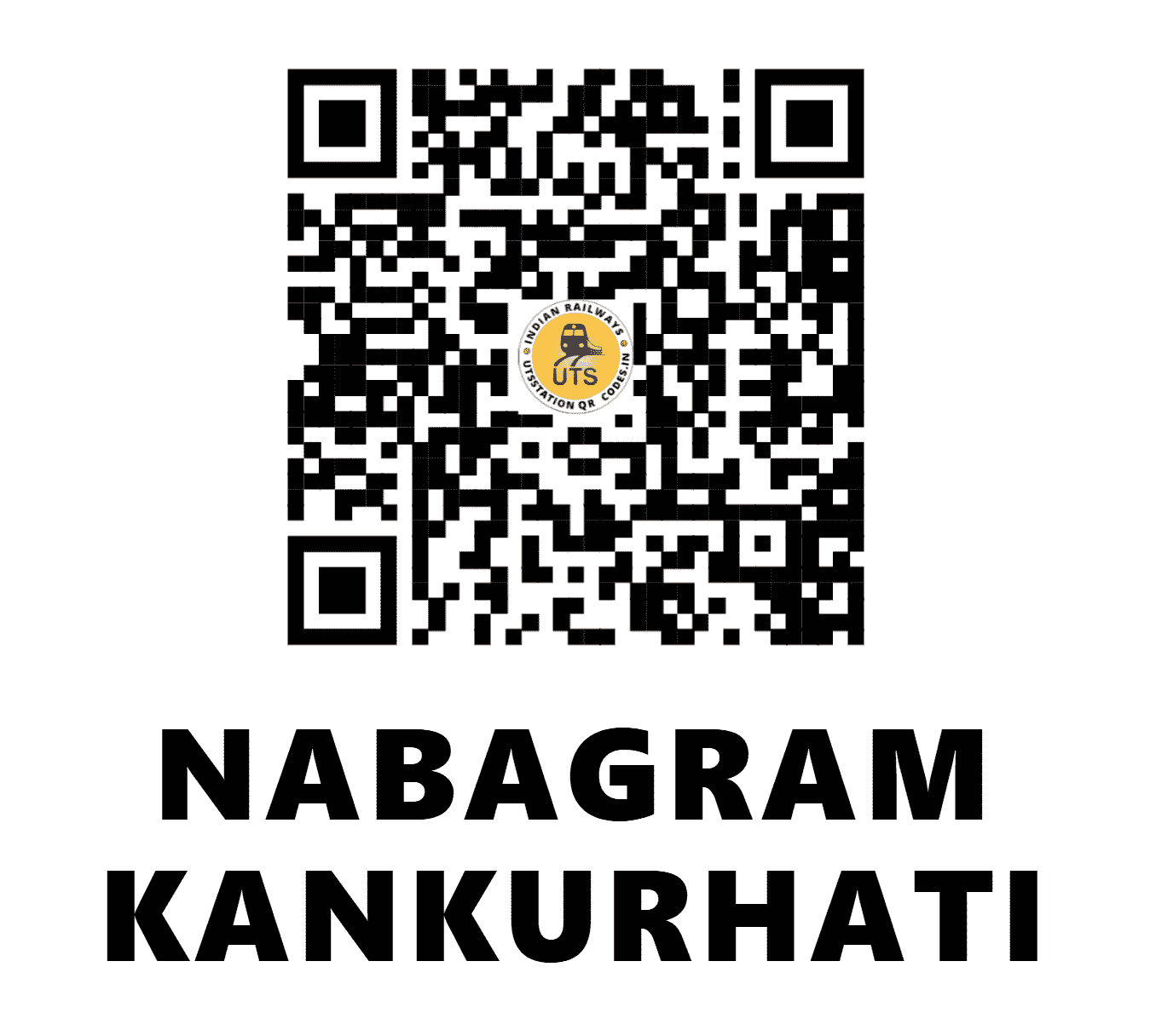 UTS QR Code for NABAGRAM KANKURHATI - NBKH (ER - WEST BENGAL)